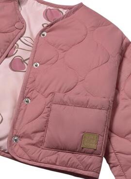 Veste Mayoral réversible rose pour bébé