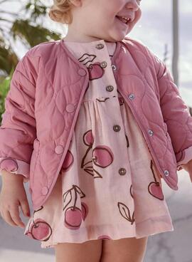 Veste Mayoral réversible rose pour bébé