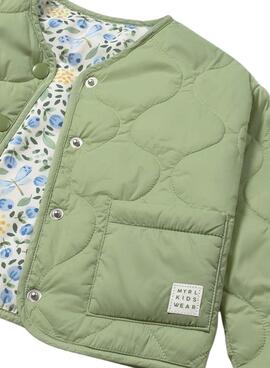 Veste réversible verte Mayoral pour bébé
