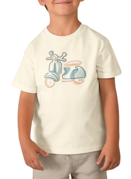 T-shirt Mayoral Vespa blanc pour garçon