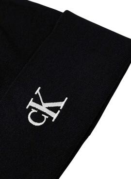 Bonnet Calvin Klein Fine Rib noir pour homme
