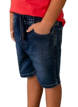 Bermuda vaquera Mayoral jogger bleu foncé pour garçon