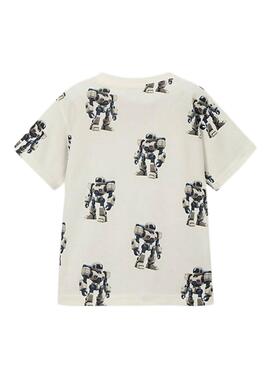 Maillot blanc Mayoral Robots pour garçon