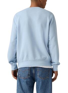 Sweatshirt Levi's basique bleue pour homme.