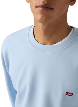 Sweatshirt Levi's basique bleue pour homme.