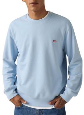 Sweatshirt Levi's basique bleue pour homme.