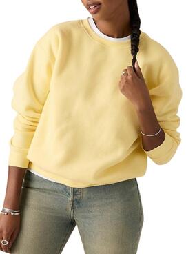 Sweatshirt Levis Everyday jaune pour femme