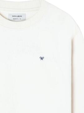 Sweatshirt Silbon Club Saint Tropez beige pour homme