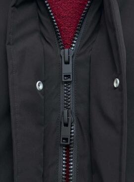 Parka Jack and Jones Wood noir pour homme