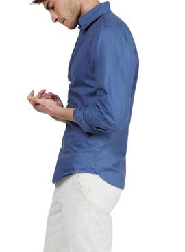 Chemise homme bleue El Ganso Dyed