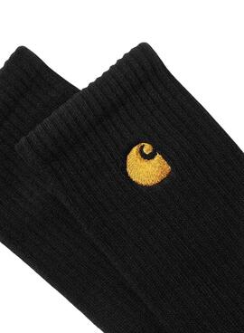 Chaussettes Carhartt Chase noires pour hommes et femmes