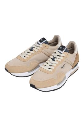 Chaussures Pepe Jeans Hailon beige pour homme