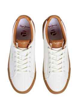 Chaussures Pepe Jeans Kenton blanches pour homme