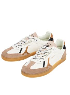 Chaussures Pepe Jeans Ball Mood blanches pour homme