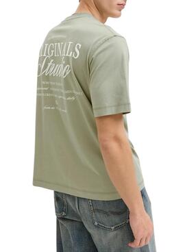 T-shirt Jack and Jones Norrebro verte pour homme