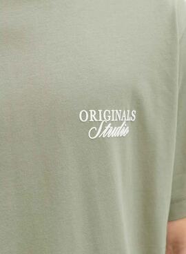 T-shirt Jack and Jones Norrebro verte pour homme