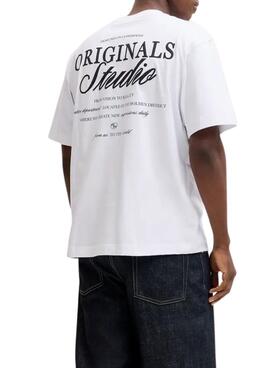 T-shirt Jack and Jones Norrebro blanc pour homme