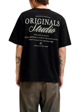 T-shirt Jack and Jones Norrebro noir pour homme