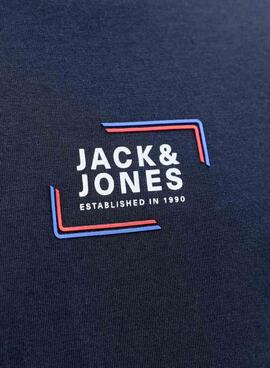 T-shirt Jack and Jones Corp bleue marine pour homme