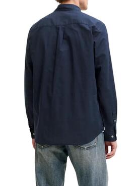 Chemise Jack and Jones Henry bleue marine pour homme