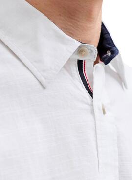 Chemise Jack and Jones Henry blanc pour homme.