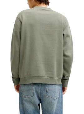 Sweat-shirt Jack and Jones Frank vert pour homme.