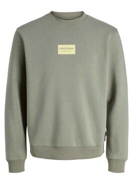 Sweat-shirt Jack and Jones Frank vert pour homme.