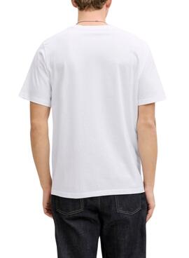 T-shirt Jack and Jones Frank blanc pour homme