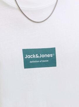 T-shirt Jack and Jones Frank blanc pour homme
