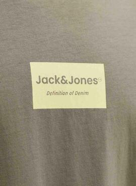 T-shirt Jack and Jones Frank verte pour homme