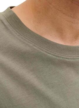 T-shirt Jack and Jones Frank verte pour homme