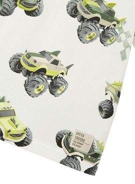 T-shirt Mayoral voitures blanches pour garçon