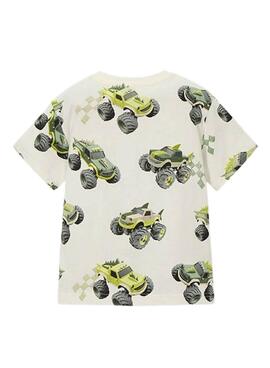 T-shirt Mayoral voitures blanches pour garçon