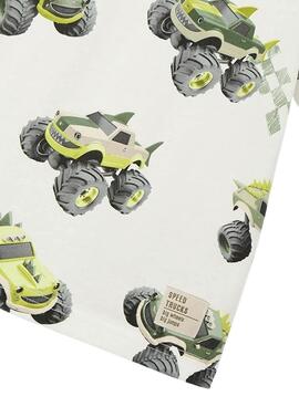 T-shirt Mayoral voitures blanches pour garçon