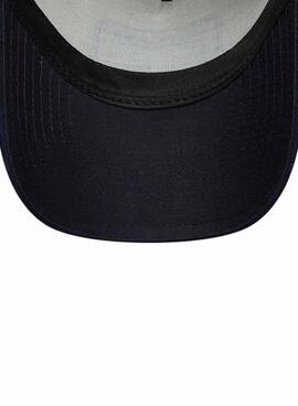Casquette New Era Patch Suede 9FORTY beige et bleu marine pour homme et femme