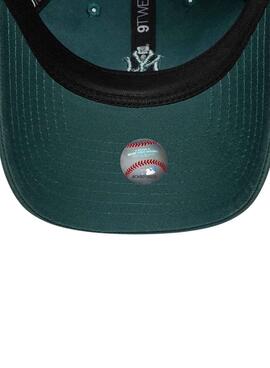Casquette New Era Washed Mini New York Yankees 9TWENTY vert foncé pour femme