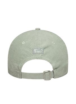 Casquette New Era Cord New York Yankees 9FORTY vert clair pour femme
