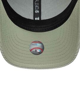 Casquette New Era Cord New York Yankees 9FORTY vert clair pour femme