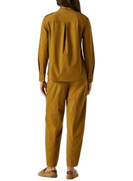 Chemise Pepe Jeans Angy moutarde pour femme