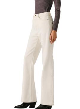 Pantalon en jean Pepe Jeans Willa blanc pour femme