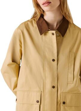 Veste Pepe Jeans Flory beige pour femme