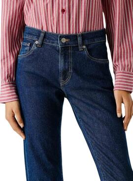 Jean Pepe Jeans Grace en denim foncé pour femme