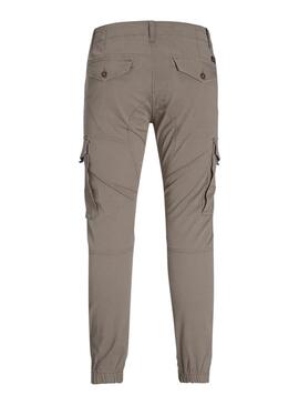 Pantalon Jack and Jones Paul cargo beige pour homme
