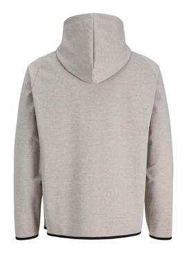 Sweat à capuche Jack and Jones Base gris pour homme