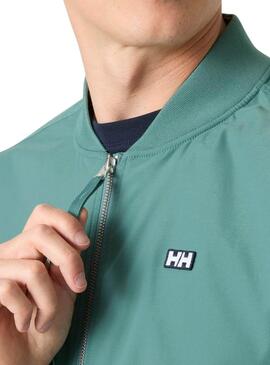 Veste de bombardier marine vert Helly Hansen pour homme