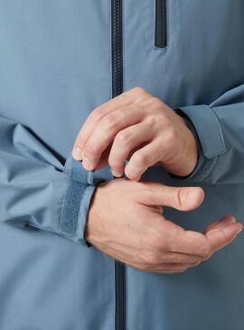 Veste Helly Hansen Crew Midlayer bleue avec capuche