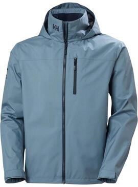 Veste Helly Hansen Crew Midlayer bleue avec capuche