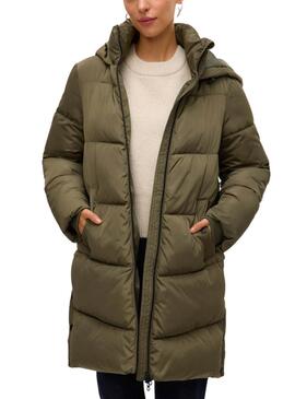 Manteau matelassé Vila Halsey vert pour femme