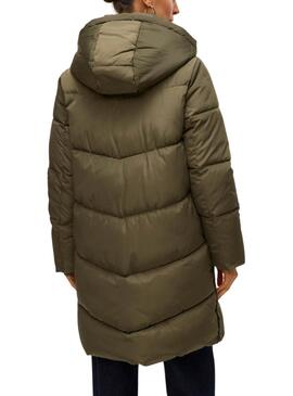 Manteau matelassé Vila Halsey vert pour femme