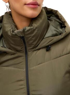 Manteau matelassé Vila Halsey vert pour femme